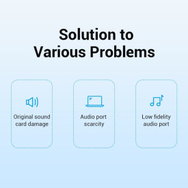Външна звукова карта Vention USB Sound card - Headphones, Mic, Silver - VAB-S13