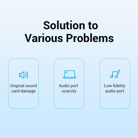 Външна звукова карта Vention USB Sound card - Headphones, Mic, Silver - VAB-S13