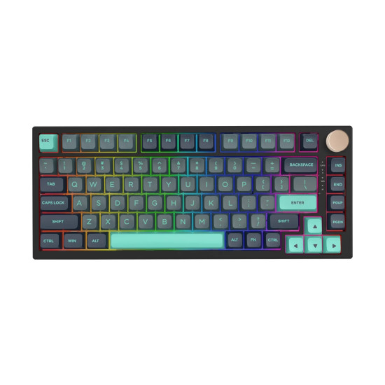 Клавиатура VGN Professional Gaming Mechanical Keyboard N75 RGB Caribbean Blue - Power Purple Switches [Tactile]