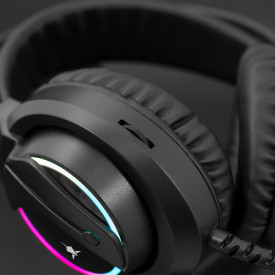 Слушалки White Shark Gaming Headphones WOLF - 50mm, PS4, Black