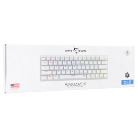 Клавиатура White Shark Gaming Mechanical Keyboard WAKIZASHI 2 - Blue Switches (English US), White