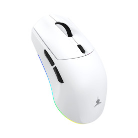 Безжична мишка White Shark Wireless Gaming Mouse CADOR - 10000dpi, 1000Hz, Bluetooth, White