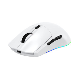 Безжична мишка White Shark Wireless Gaming Mouse CADOR - 10000dpi, 1000Hz, Bluetooth, White