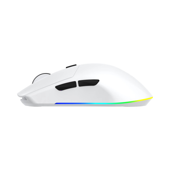 Безжична мишка White Shark Wireless Gaming Mouse CADOR - 10000dpi, 1000Hz, Bluetooth, White