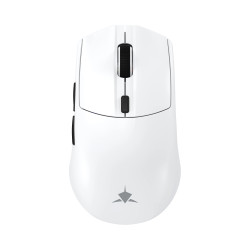 Безжична мишка White Shark Wireless Gaming Mouse CADOR - 10000dpi, 1000Hz, Bluetooth, White