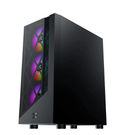 Кутия за компютър Xigmatek Duke - 4 RGB Fans, Black