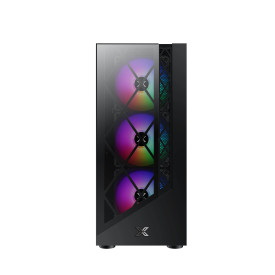 Кутия за компютър Xigmatek Duke - 4 RGB Fans, Black