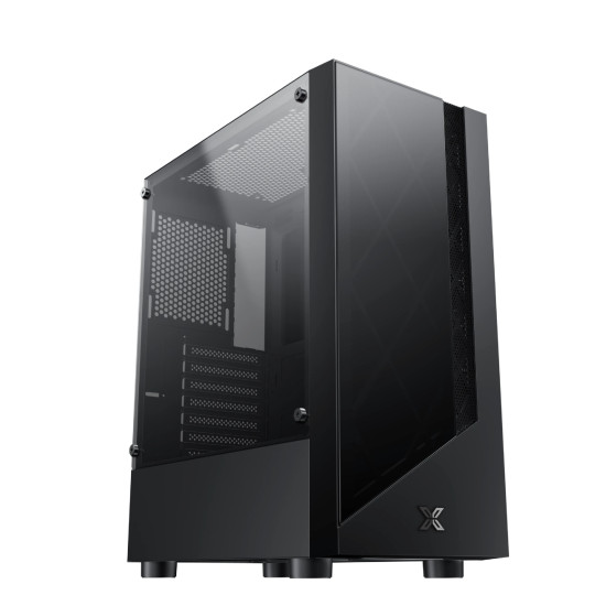 Кутия за компютър Xigmatek Duke - 4 RGB Fans, Black
