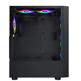 Кутия за компютър Xigmatek Duke - 4 RGB Fans, Black