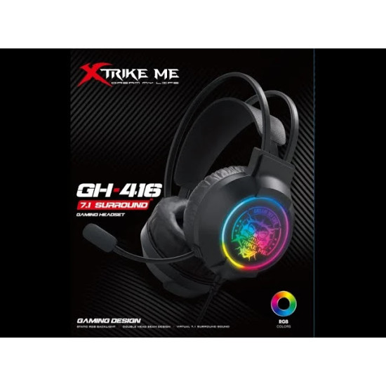 Слушалки Xtrike ME Gaming Headphones GH-516 - 50mm, RGB