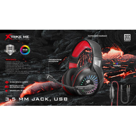 Слушалки Xtrike ME Gaming Headphones GH-890 - RGB, 50mm, PC/Consoles