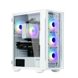 Кутия за компютър Zalman Case ATX - I3 NEO TG White - aRGB, Tempered Glass