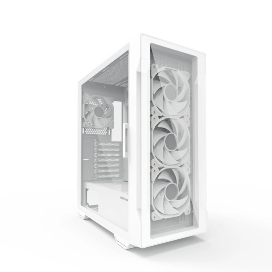 Кутия за компютър Zalman Case ATX - I3 NEO TG White - aRGB, Tempered Glass