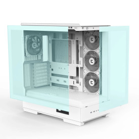 Кутия за компютър Zalman Case ATX - P50 DS White - Digital Display, Addressable RGB