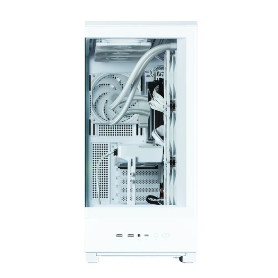 Кутия за компютър Zalman Case ATX - P50 DS White - Digital Display, Addressable RGB