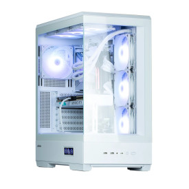 Кутия за компютър Zalman Case ATX - P50 DS White - Digital Display, Addressable RGB