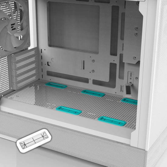 Кутия за компютър Zalman Case mATX - P30 AIR White