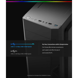 Кутия за компютър Zalman Case ATX - T8 - RGB