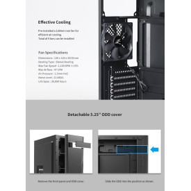 Кутия за компютър Zalman Case ATX - T8 - RGB