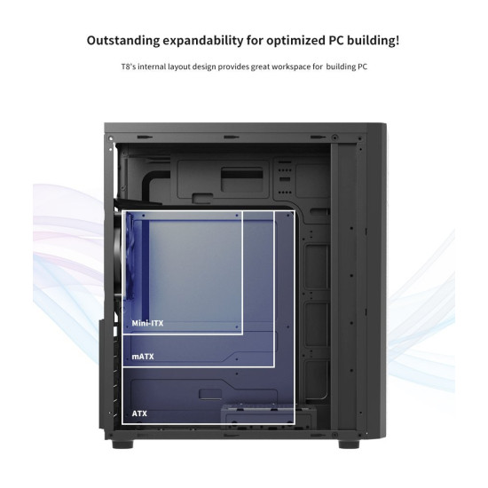 Кутия за компютър Zalman Case ATX - T8 - RGB