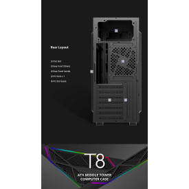 Кутия за компютър Zalman Case ATX - T8 - RGB