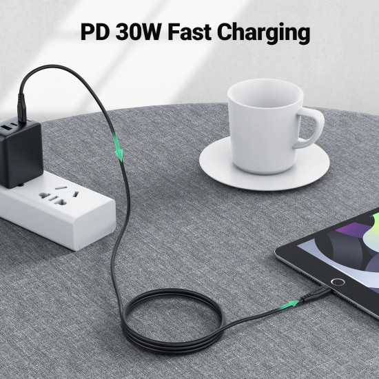 USB кабел Acefast USB-C to Lightning 30W 1.20m MFI Certified TPE - C3-01 - White