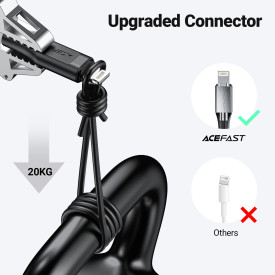 USB кабел Acefast USB-C to Lightning 30W 1.20m MFI Certified TPE - C3-01 - White