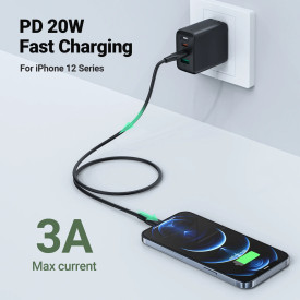 USB кабел Acefast USB-C to Lightning 30W 1.20m MFI Certified TPE - C3-01 - White