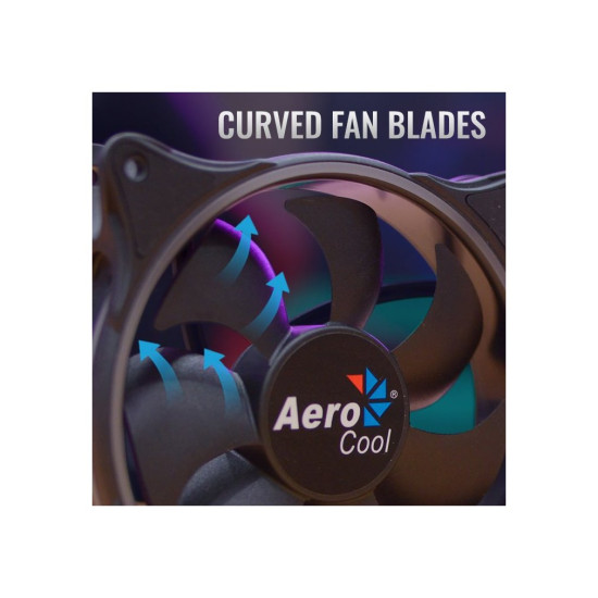 Комплект вентилатори AeroCool Fan Pack 3-in-1 3x120mm - ECLIPSE 12 Pro - Addressable RGB with Hub, Remote - ACF3-EL10217.12
