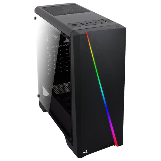 Кутия за компютър AeroCool Case ATX - Cylon BG - RGB, Tempered glass - ACCM-PV10013.11