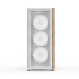 Кутия за компютър AeroCool Case ATX - D501A White, Addressable RGB, Wood