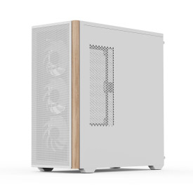 Кутия за компютър AeroCool Case ATX - D501A White, Addressable RGB, Wood