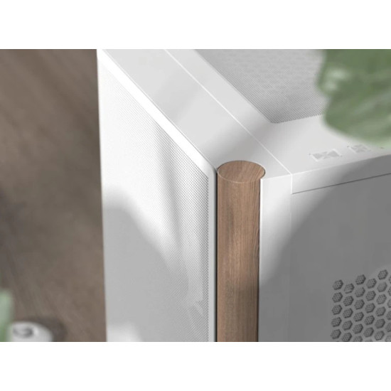 Кутия за компютър AeroCool Case ATX - D501A White, Addressable RGB, Wood