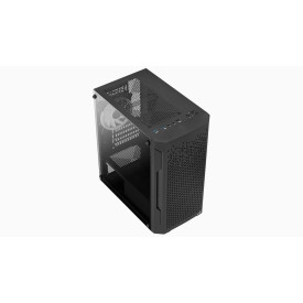 Кутия за компютър AeroCool Case mATX - Trinity Mini-G-BK-v3 - 3 fans included, Tempered Glass