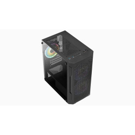 Кутия за компютър AeroCool Case mATX - Trinity Mini-G-BK-v3 - 3 fans included, Tempered Glass
