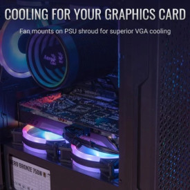 Кутия за компютър AeroCool Case mATX - Trinity Mini-G-BK-v3 - 3 fans included, Tempered Glass