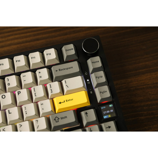 Безжична клавиатура Ajazz Wireless Gaming Mechanical Keyboard AK820 PRO - Flying Fish [Linear] (English US), Black, Gray