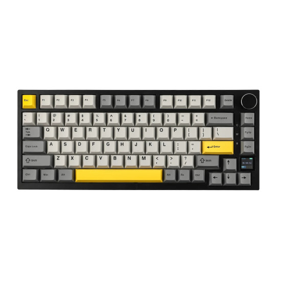 Безжична клавиатура Ajazz Wireless Gaming Mechanical Keyboard AK820 PRO - Flying Fish [Linear] (English US), Black, Gray