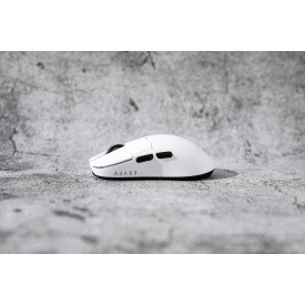Безжична мишка Ajazz AJ159 APEX - Wireless Gaming Mouse - 8K, Magnetic Charging Dock, White