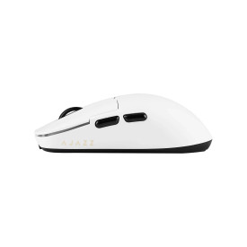 Безжична мишка Ajazz AJ159 APEX - Wireless Gaming Mouse - 8K, Magnetic Charging Dock, White