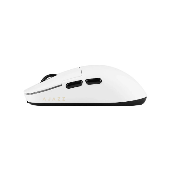 Безжична мишка Ajazz AJ159 APEX - Wireless Gaming Mouse - 8K, Magnetic Charging Dock, White