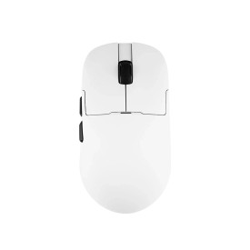 Безжична мишка Ajazz AJ159 APEX - Wireless Gaming Mouse - 8K, Magnetic Charging Dock, White