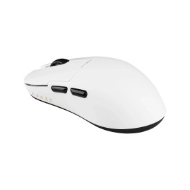 Безжична мишка Ajazz AJ159 APEX - Wireless Gaming Mouse - 8K, Magnetic Charging Dock, White