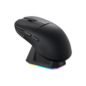Безжична мишка Ajazz AJ159 PRO - Wireless Gaming Mouse - 8K, Magnetic Charging Dock, Black