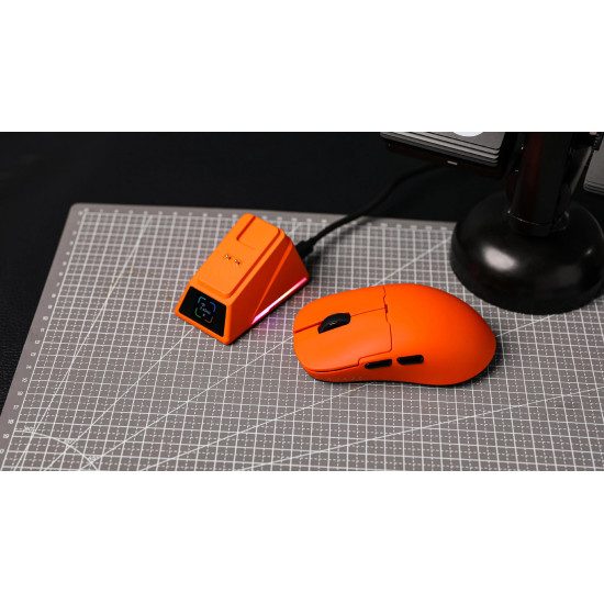 Безжична мишка Ajazz AJ159 PRO - Wireless Gaming Mouse - 8K, Magnetic Charging Dock, Black