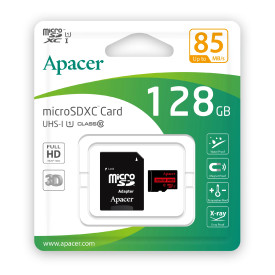 Карта памет Apacer microSDXC 128GB UHS-I U1 Class 10, Adapter - AP128GMCSX10U5-R