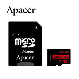 Карта памет Apacer microSDXC 128GB UHS-I U1 Class 10, Adapter - AP128GMCSX10U5-R