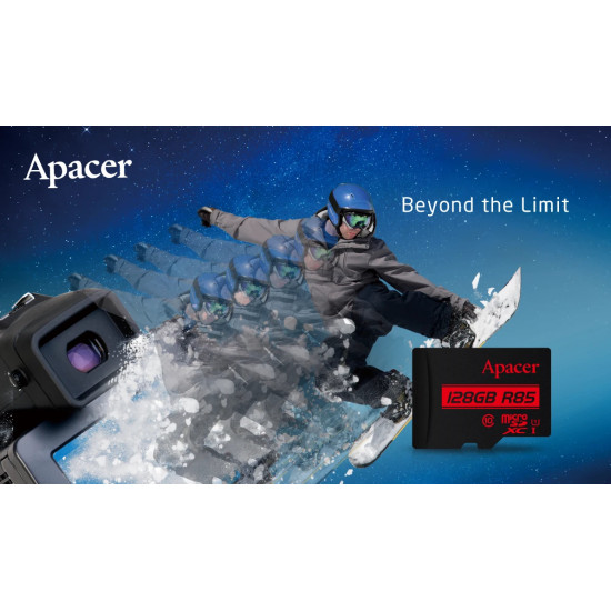Карта памет Apacer microSDXC 128GB UHS-I U1 Class 10, Adapter - AP128GMCSX10U5-R