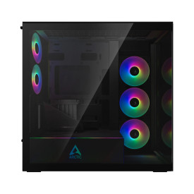 Кутия за компютър ARCTIC Xtender VG, E-ATX, Mid-Tower, Dual Chamber, 5 ARGB, Mirror Black