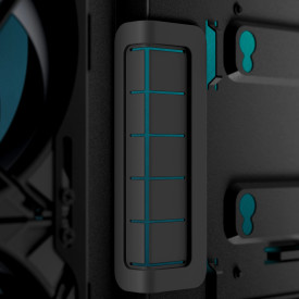 Кутия за компютър ARCTIC Xtender VG, E-ATX, Mid-Tower, Dual Chamber, 5 ARGB, Mirror Black